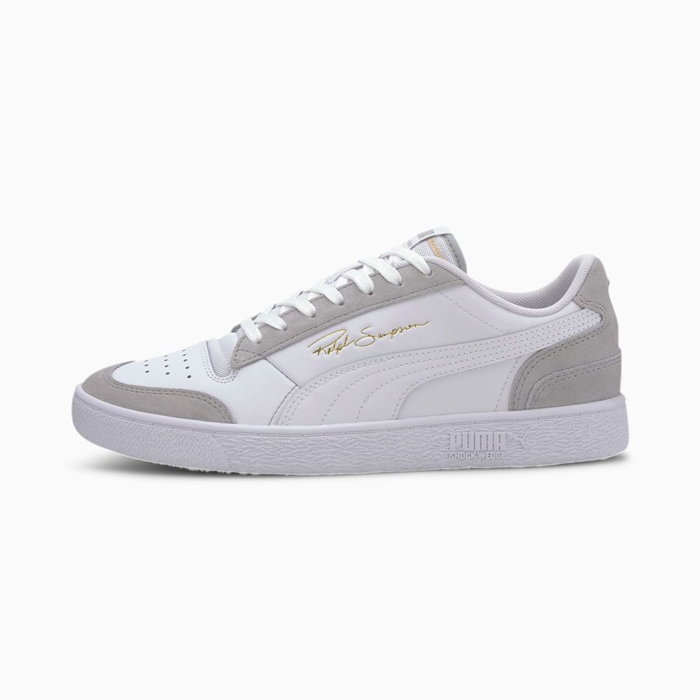 Puma Ralph Sampson Lo Vintage Férfi Kosárlabda Cipő - Fehér/Szürke ( Hungary - VEIRG2457 )